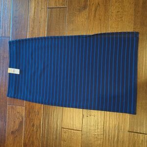 Loft midi skirt striped blue